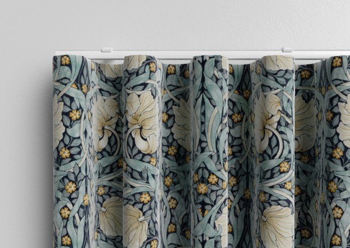 William Morris Pimpernel Velvet, Indigo - Made to Measure Curtains - Image 13